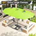 15FT Patio Umbrella with Solar Lights product image