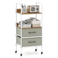 Rolling Utility Storage Cart with Open Shelves (1 or 2-Pack) product image