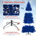 7FT Artificial Christmas Tree with Blue LED Lights product image