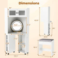 Corner Vanity Desk with Mirror and Lights  product image