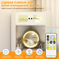 Corner Vanity Desk with Mirror and Lights  product image