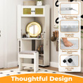 Corner Vanity Desk with Mirror and Lights  product image