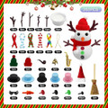 DIY Christmas Craft Clay Snowman Kit (267 Pieces) product image