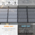Retractable Pergola with Adjustable Sun Shade Canopy product image
