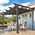 Retractable Pergola with Adjustable Sun Shade Canopy product image
