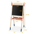 Kids' All-in-One Wooden Art Easel with Paper Roll product image