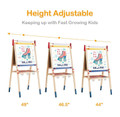 Kids' All-in-One Wooden Art Easel with Paper Roll product image