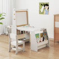 Kids' Art Table and Chair Set with Easel product image