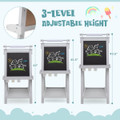 Kids' 3-in-1 Foldable Double-Sided Art Easel with Chalkboard product image