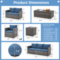 7-Piece Outdoor Patio Furniture Sets with Two Storage Boxes product image