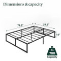 Zinus Lorelei 14"  Metal Platform Queen Bed Frame product image