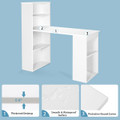 Computer Desk Writing Workstation Office with 6-Tier Storage Shelves product image