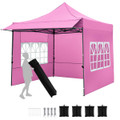 10 x 10 FT Pop up Canopy Tent with Sidewalls and Awning product image