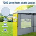 10 x 10 FT Pop up Canopy Tent with Sidewalls and Awning product image