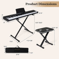 88-Key Electric Piano Keyboard product image