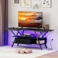 3-Tier TV Stand for 65" TVs with Power Outlets and Remote product image