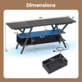 3-Tier TV Stand for 65" TVs with Power Outlets and Remote product image