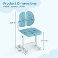 Kids Desk Chair with Adjustable Height and Dual Backrest product image
