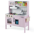 Wooden Kids Kitchen Playset with Removable Sink and Faucet product image