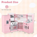Wooden Corner Kitchen Playset with Storage Space product image
