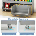 Kids Toy Storage Organizer with 2 Drawers and Wheels product image