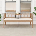 Outdoor Loveseat with Built-In Coffee Table  product image