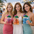 Cute Bear Reusable Cup with Straw product image