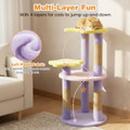 29” Cat Tree with Star and Moon Shaped Platforms product image