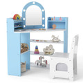Corner Kids Vanity with Lights and Shelves product image