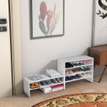 2 Tier Stackable Shoe Rack (1 or 2-Pack) product image