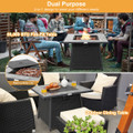 35'' Propane Gas Fire Pit Table  with Lava Rocks product image