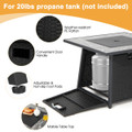 35'' Propane Gas Fire Pit Table  with Lava Rocks product image