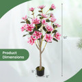 51" Artificial Magnolia Tree with Lifelike Flowers product image