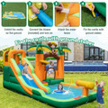 Inflatable Jungle Water Slide Park with 735W Blower product image
