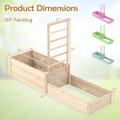 87" Raised Garden Bed with Trellis  product image
