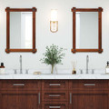 Acacia Wood Wall Mirror with Built-In Hanging Rings product image