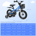 Kid's Bike with Removable Training Wheels and Basket product image