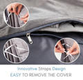 Bibb Home 12-Pound Weighted Blanket with Reversible Cover product image