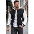 Men's Hooded Varsity Jacket with Detachable Hood  product image
