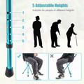 Lightweight Adjustable Folding Cane Seat with Light product image