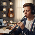 Electronic Saxophone with Wireless MIDI 4-Octave Range  product image