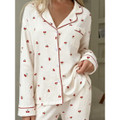 Women's Cherry Printed Pajamas (2 Piece Set)  product image