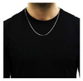 Sterling Silver Italian 3mm Figaro Link Chain Necklace product image
