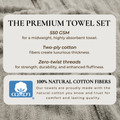 Ribbed Cotton Bath Towels (2, 4 or 6- Pack) product image
