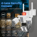 1080P 4‑Lens Wi-Fi Security Camera product image