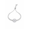 18K Gold Plated Adjustable Halo CZ Slider Bracelet product image