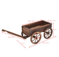 Wood Wagon Flower Planter with Wheels product image