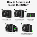 64MP Digital Camera 4K Video Vlogging YouTube Photography Flip Screen 18X Zoom Gift for Teens Color Black With Dual Batteries product image