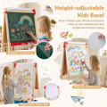 3-in-1 Height Adjustable Magnetic Whiteboard and Chalkboard product image