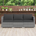 3-Piece Patio Sectional Sofa Set with Cushions product image